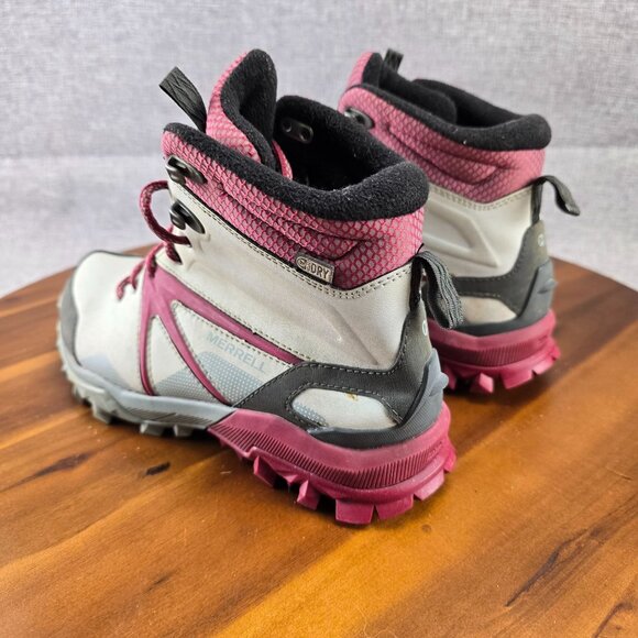 Merrell Womens Performance‎ Hiking Bootsgret red Size 7 Ash - Picture 10 of 15